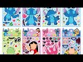 ASMR Satisfying Lilo &amp; Stitch Sticker Collage Decorating My Cute Notebook with Stickers #asmr #paper