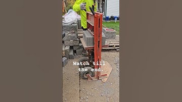 Hydrasplit stone splitter. #construction #stoneinstallation #diy #brick #work #stone #concrete