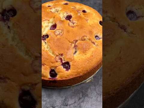 Вкусный Быстрый Пирог с Вишней! #пирог #рецепт #shorts