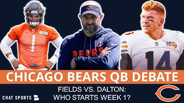 Matt Nagy: Andy Dalton Will Start Over Justin Fields | Chicago Bears Rumors On QB Debate & Conflict