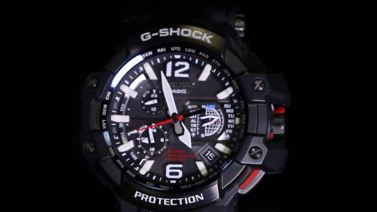 CASIO GRAVITY MASTER「GPW-1000G」GPS時刻合わせ - YouTube