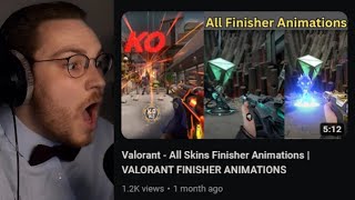 ohnePixel reacts to Valorant - All Skins Finisher Animations | VALORANT FINISHER ANIMATIONS