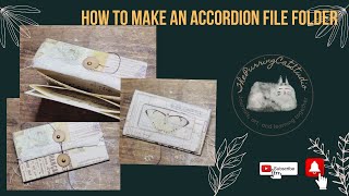 How to make an easy mini accordion file folder