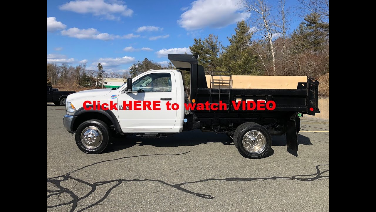 2014 RAM 5500 Dump Truck 4x4 6.7L Cummins Diesel 66K Miles - YouTube