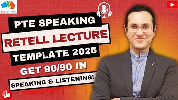PTE Retell Lecture Template 2025 | Score 90/90 in Speaking & Listening!