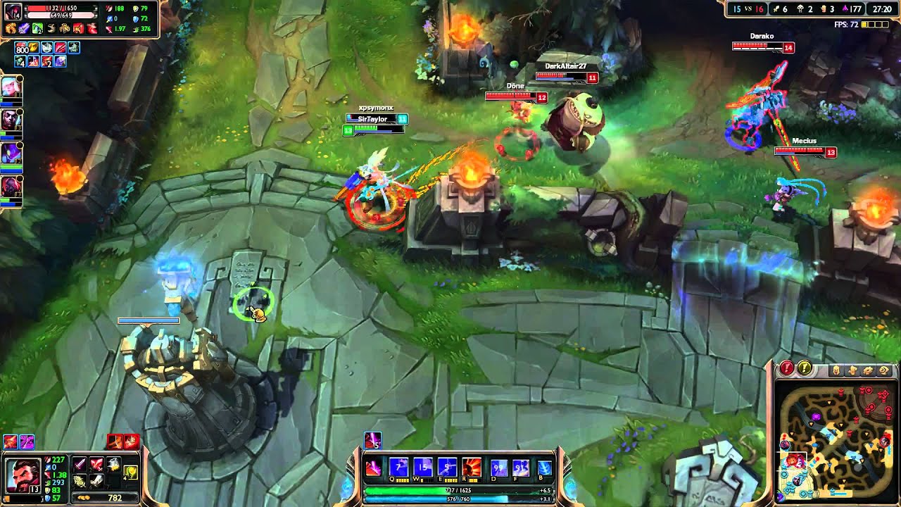 League of Legends Full Game Commentary - ADC Pool Party Graves - YouTube