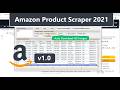 Amazon Data Scraper v1.0 | Extract Product Names, Prices, ASIN & Model Numbers, Images and More!