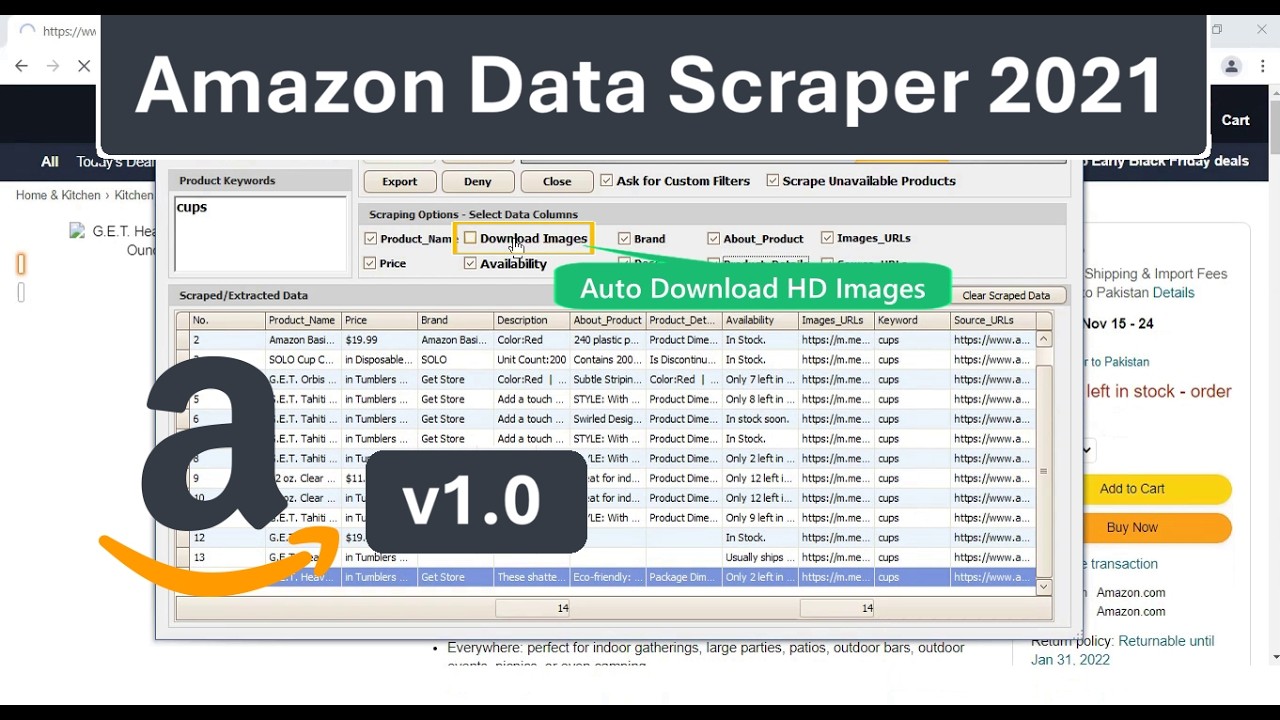 Amazon Data Scraper v1.0 | Extract Product Names, Prices, ASIN & Model ...