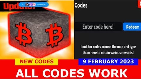 NEW UPDATE CODES [Week III🎉] ALL CODES! Bitcoin Miner ROBLOX | February 9, 2023
