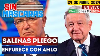 #SinMáscaras | AMLO da ZAPE a Salinas Pliego; En TV AZTECA hay línea, el USURERO lo llama mentiroso