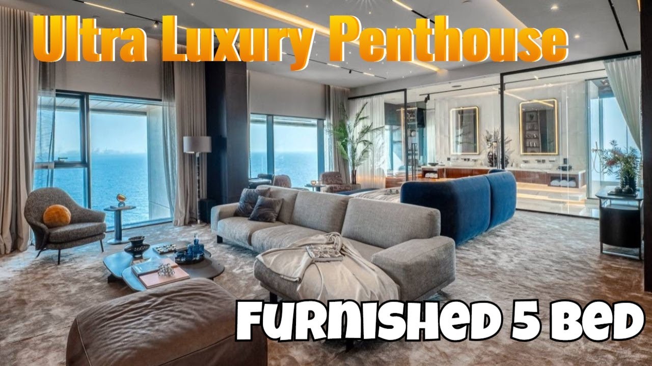 Image showcasing Inside Dubai’s Ultra Luxury Penthouse with Private Rooftop Pool - YouTube