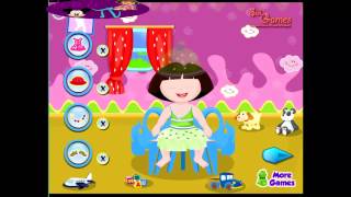 Play Free Online Dora Games Dora Baby Bathing Babysitting Games