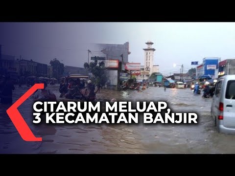 Sungai Citarum Meluap, Banjir Rendam 3 Kecamatan di Kabupaten Bandung