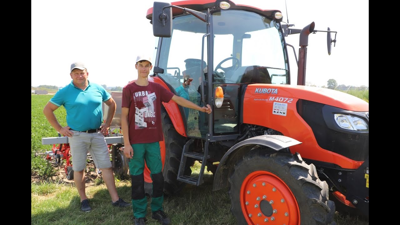 Ciągnik Kubota M4072 w małopolskim gospodarstwie warzywniczym
