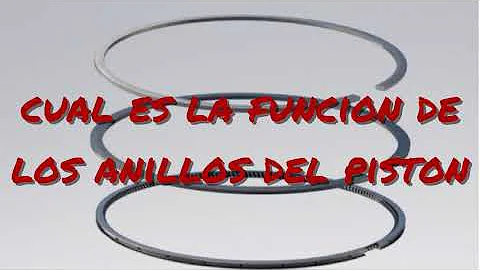 ¿Qué función tiene los anillos del pistón?