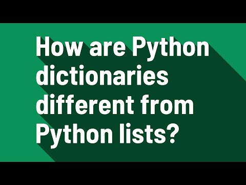 How are Python dictionaries different from Python lists?