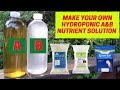 Make your own hydroponic nutrient solution at home  hydroponic nutrient solution  diy hydroponics