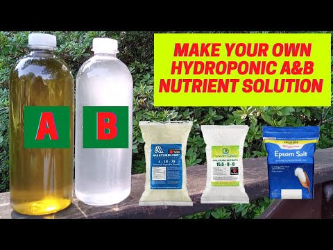 Make Your Own Hydroponic Nutrient Solution At Home | Hydroponic Nutrient Solution | DIY Hydroponics