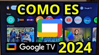 Como es GOOGLE TV 2024 - Diseño renovado con ICONOS REDONDOS en CHROMECAST