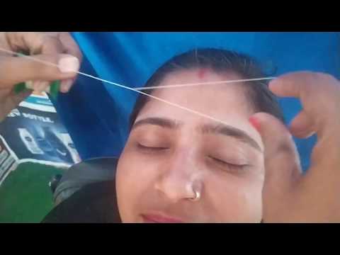How to do eyebrow threading, full tutorial for beginners, step by step
