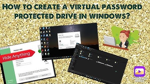How to create password-protected virtual disk | Hidden disk software |windows 10 | Hindi