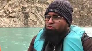 مولانا شاہد عمران عارفی صاحب کشتی میں حمد پڑهتے ہوے