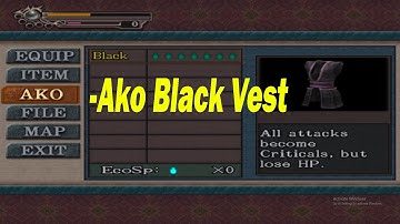 Cheat Code Onimusha 3 Demon Siege - Ako Black Vest (PCSX2)
