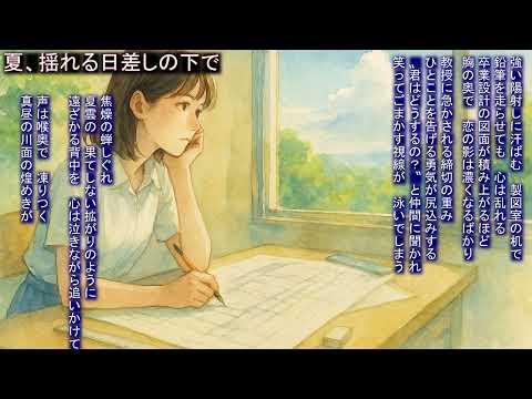 京都、片想いに揺れ告白を決意する少女の春夏秋冬ソナチネ詩、建築学科大学生
