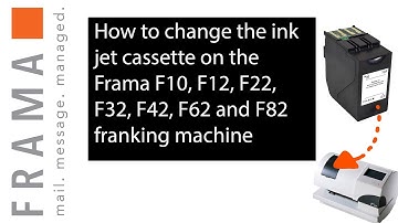 Changing of Ink Jet Cassette on Franking Machines