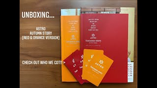 Unboxing Astro 3rd Mini Album - Autumn Story [Red & Orange Versions]