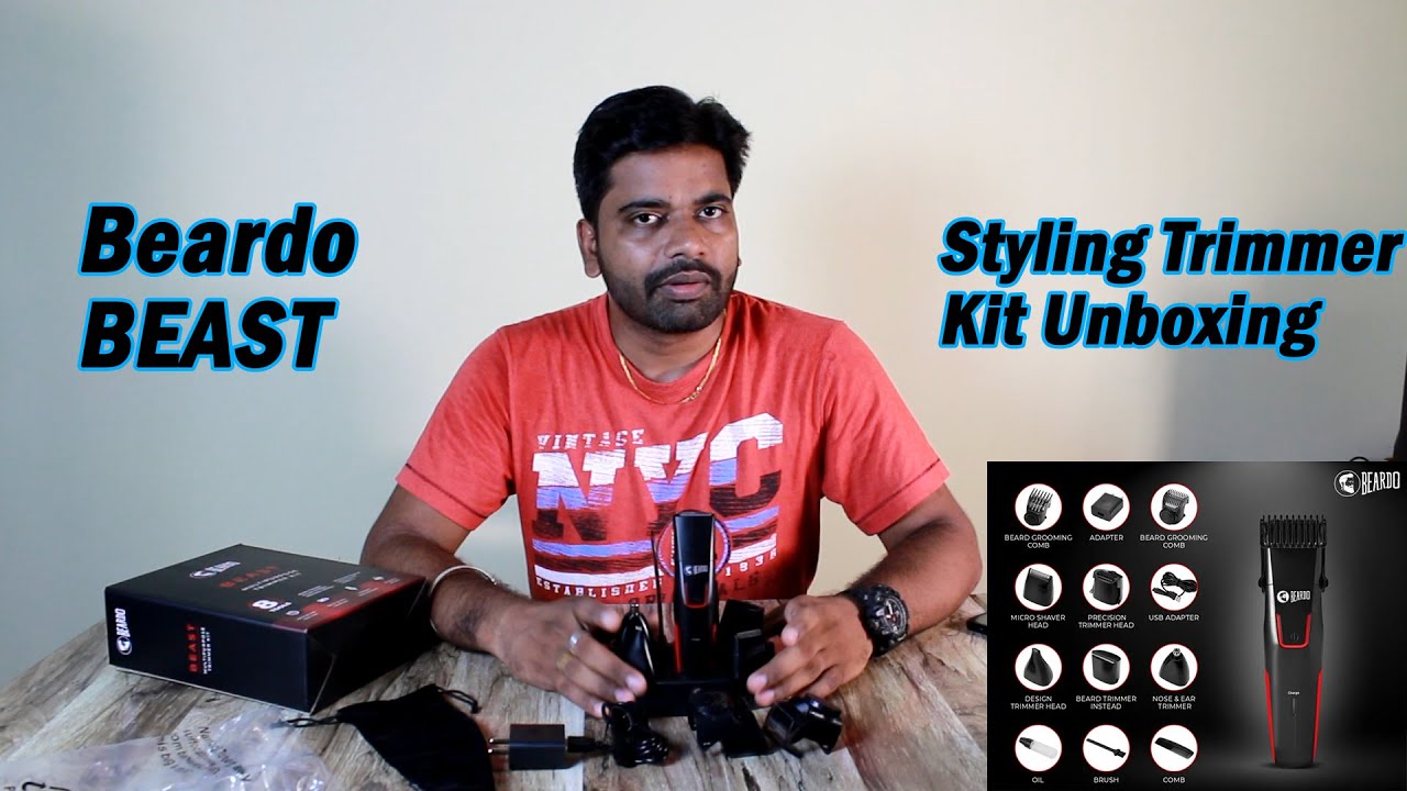 Beardo BEAST Styling Trimmer Kit Unboxing and First Impressions | Ashok ...