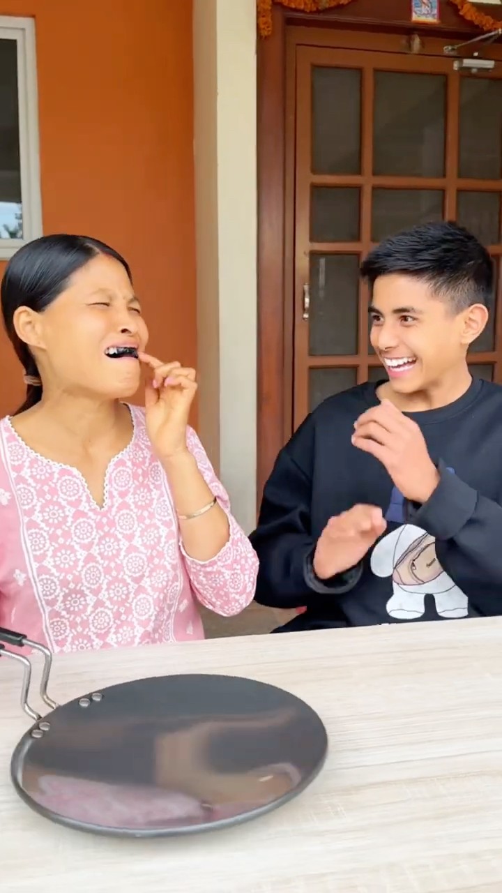 Squid Game Song on Tooth ?? | Mom \u0026 Son #funny #viral #memes