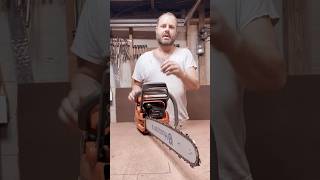 Plugging the Decompression Valve on a Husqvarna 350 #chainsaw