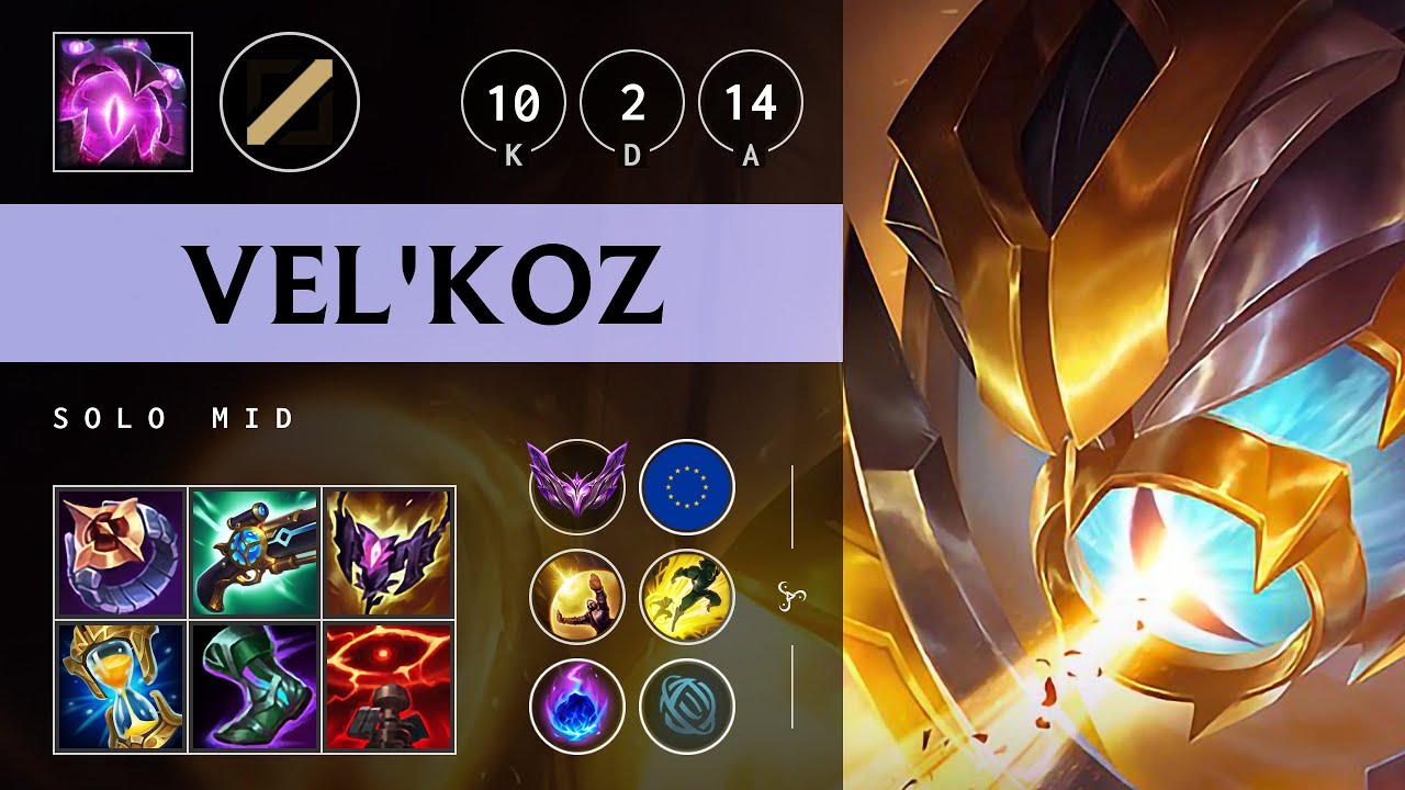 Vel'Koz Mid vs Zed: Legendary - EUW Master Patch 14.16