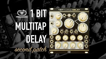 Feedback Modules 1 BIT MULTITAP DELAY / second patch / eurorack stereo delay