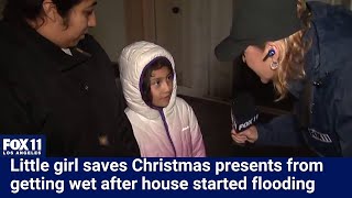 Port Hueneme home flooded; Girl saves family's Christmas presents