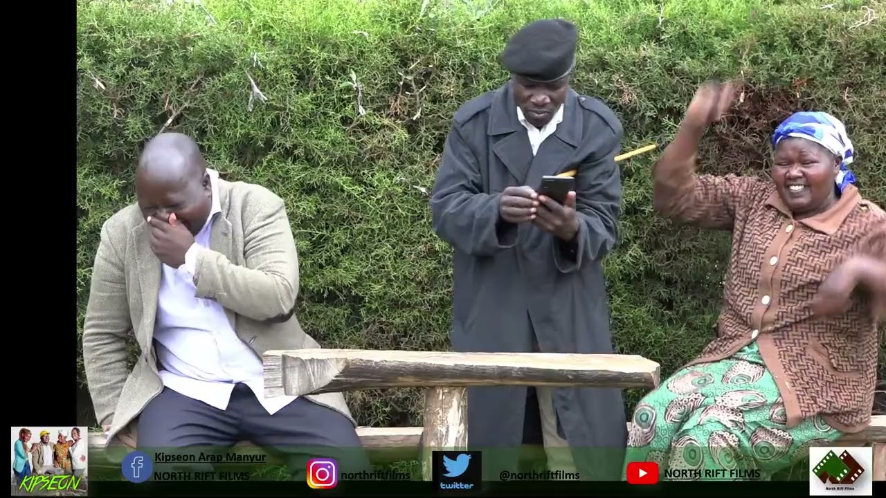 ARAP SEUREI CELEBRATES A SHOW CAUSE LETER, SELI & KIPSEON COULD NOT HOLD THEIR LAUGHTER.