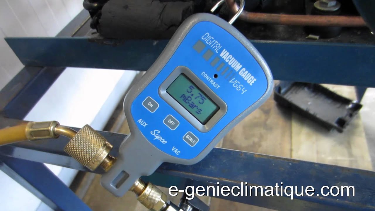 Froid42Tirage au vide avec l'utilisation d'un