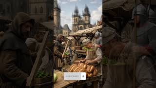 Daily Life in a Medieval Market – Prague 1400 AD  #history #historyshorts