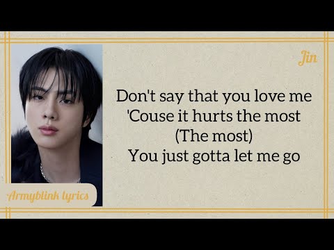 JIN -  "Don't Say You Love Me"  Easy lyrics