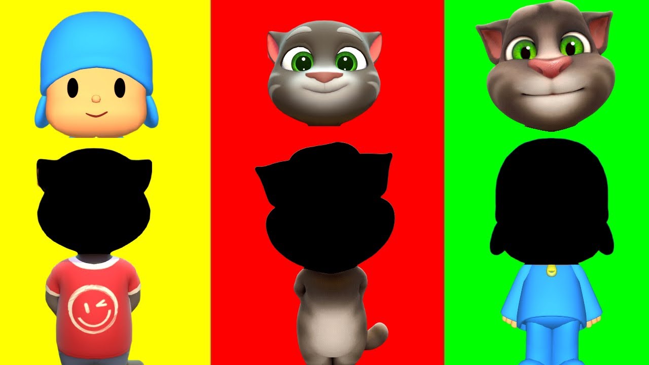 Wrong Eyes 👀 TALKING TOM & POCOYO Challenge | Funny Puzzle Wrong Heads