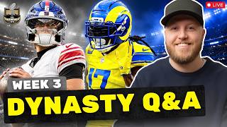 Week 3 Dynasty Q&A: Trades, Start/Sits, Strategy & More! | Fantasy Football 2026