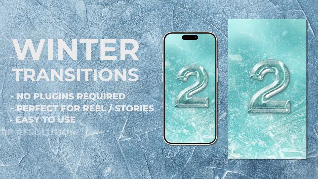Winter Snowflakes Christmas Vertical Transitions 2025 | Free Transitions for Reels & Shorts