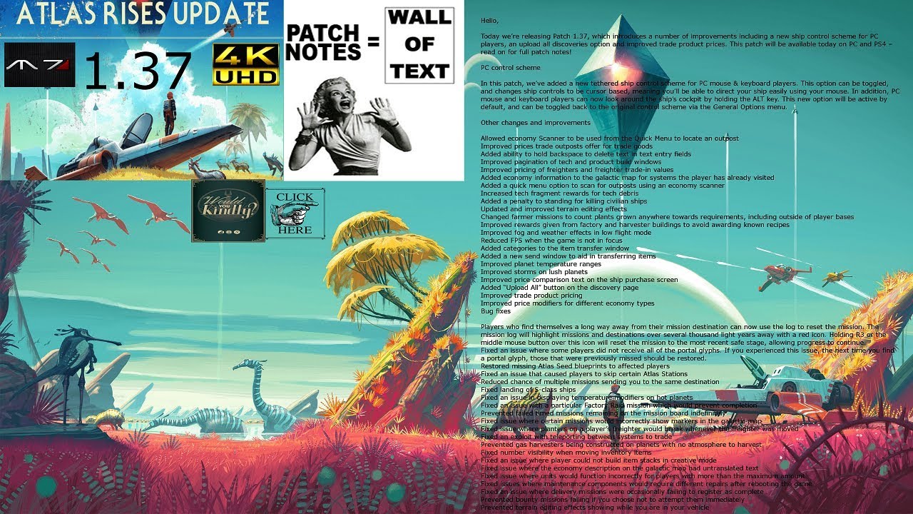Atlas Rises Patch 1.37 Patch Notes for No Man's Sky