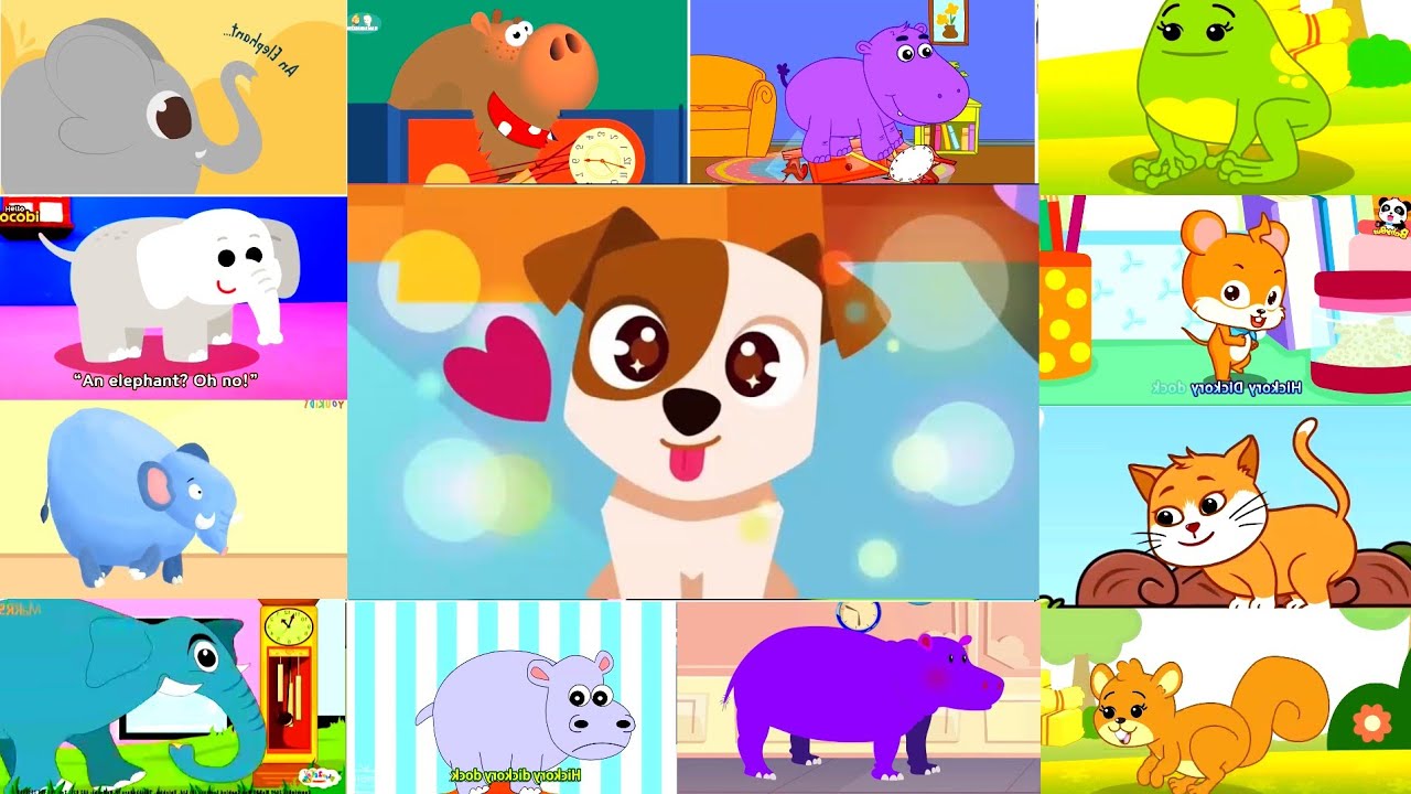 🎶 Собака из дока Хикори-Дикори 🐕 + ещё больше забавных животных 🎶 | Визуальные трюки | Предварите...