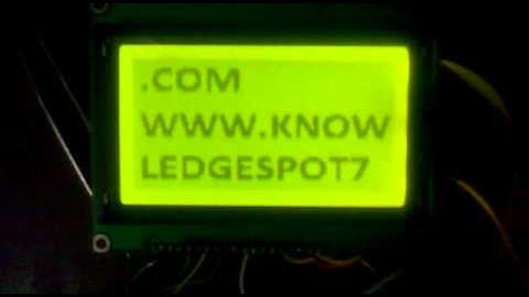 MOVING TEXT DISPLAY ON 128x64 LCD WITH ATMEGA 32,www.KnowledgeSpot7.com
