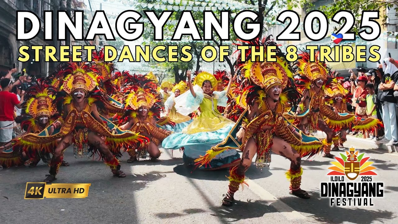 🎉Dinagyang Festival 2025: All 8 Tribes incl. Champion Paghidaet & quick Iloilo Day & Night Stroll🥁✨