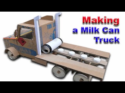 ⁣How to Make a Milk Can Truck with Cardboard| Milk Can Truck