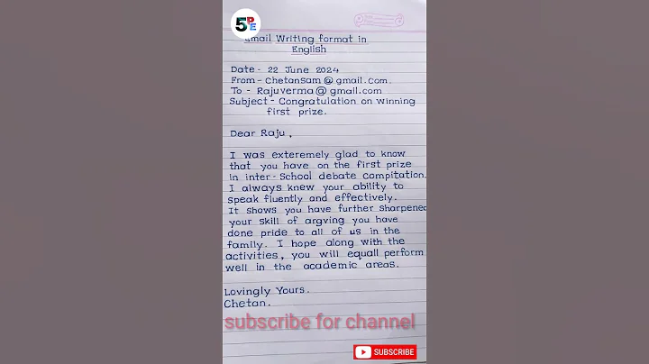 short on email writing format in english//short for email writing format//email writing format //