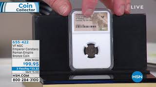 VF NGC Emperor Constans Roman Empire Bronze Coin screenshot 3